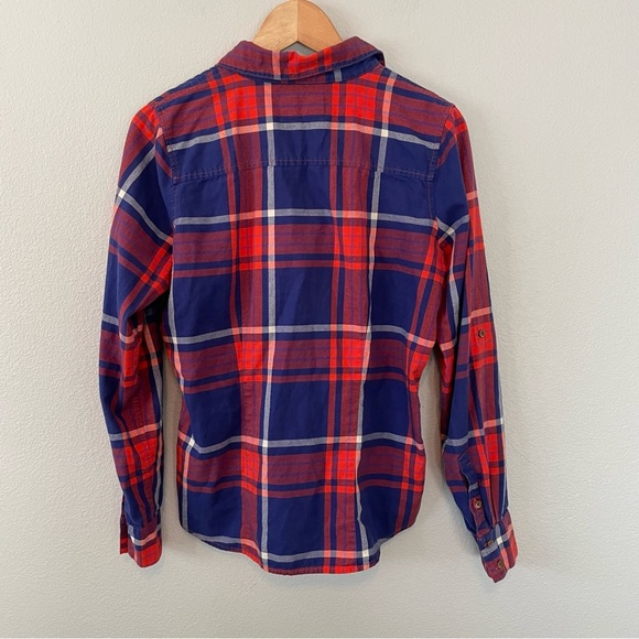The North Face Red and Blue Plaid Button Down Shirt - Picture 5 of 6
